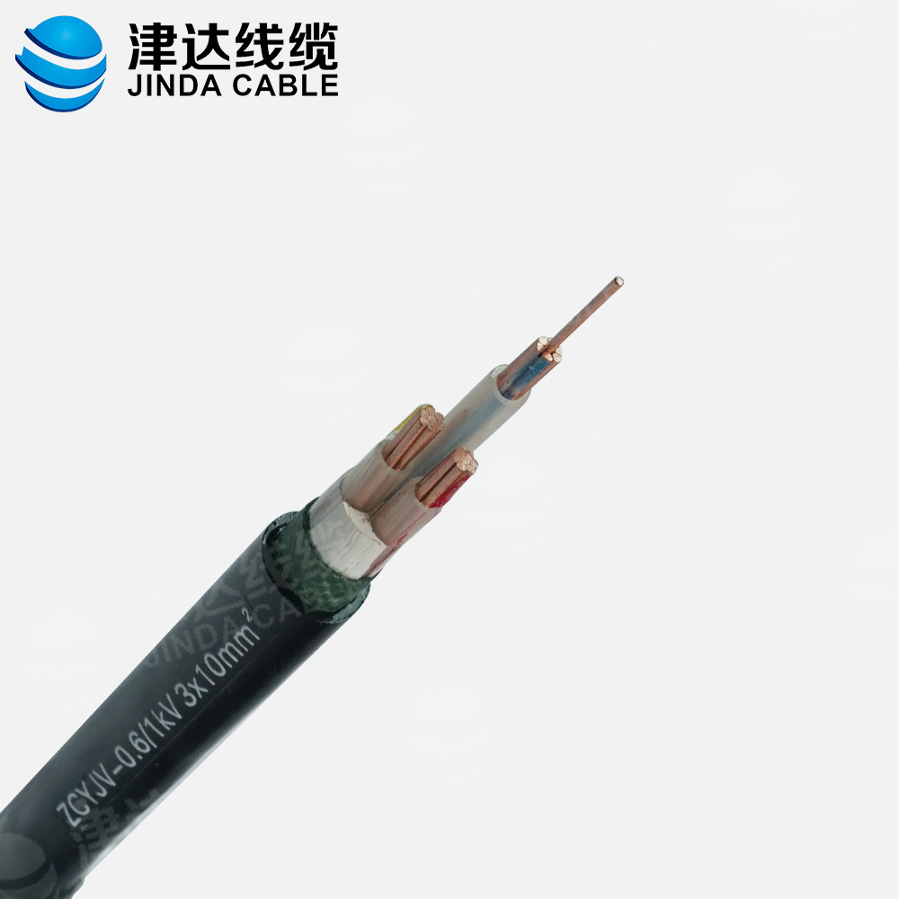 ZC-YJV 3*10銅芯交聯聚乙烯絕緣聚氯乙烯護套阻燃C類電力電纜