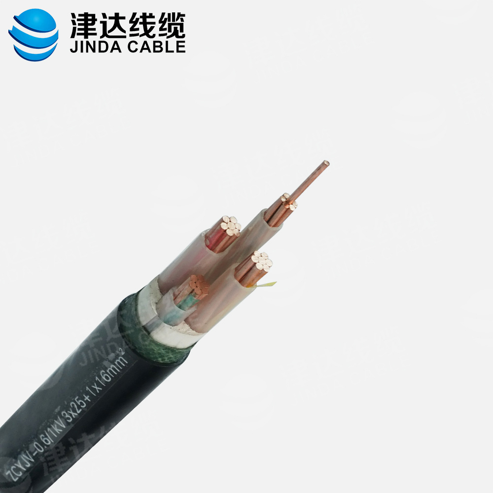 ZC-YJV3*25+1*16銅芯交聯聚乙烯絕緣聚氯乙烯護套阻燃C類電力電纜
